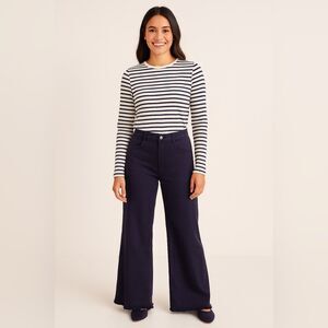 Anthropologie Pilcro Midnight Blue Wide Leg Pants